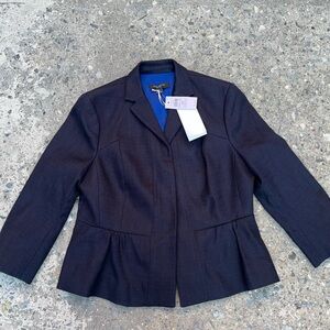 Ann Taylor Navy Women's Blazer with Blue Lining 6P